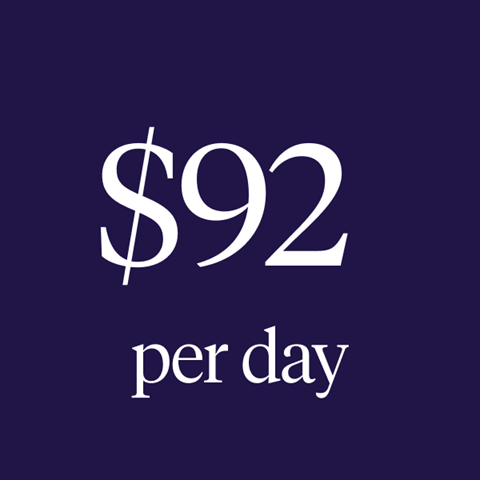 $92 per day
