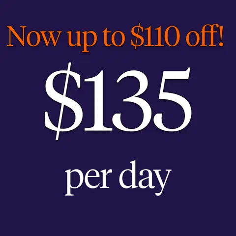 Now $135 per day with price rollback