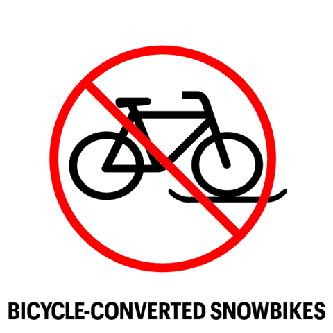 Bicycle Converted Snowbikes Icon