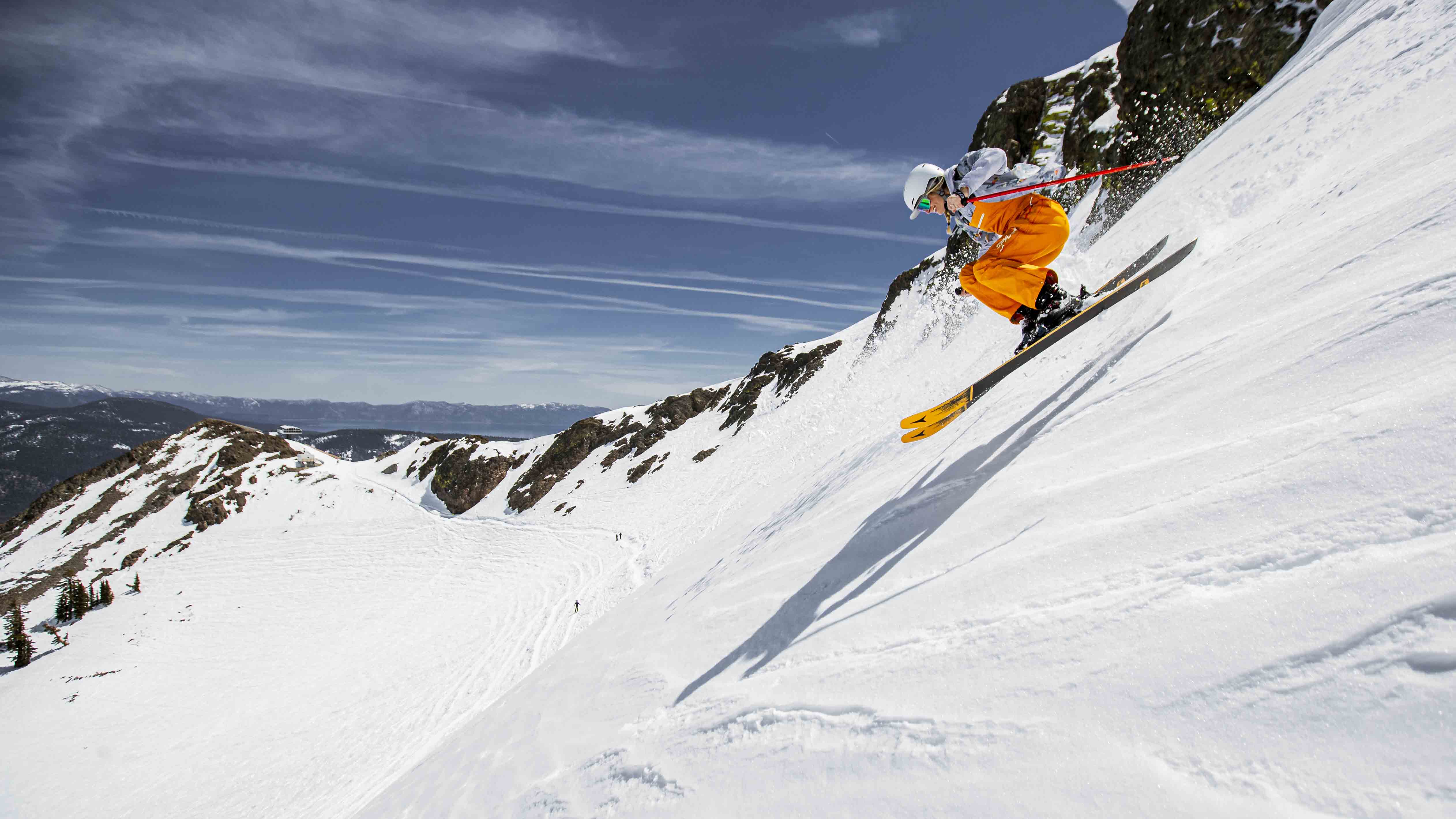 Amie Engerbretson shredding Siberia on a spring day.