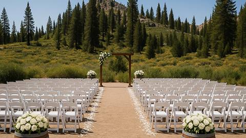 Alpine Wedding outdoors