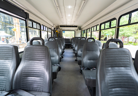 Charter bus at Palisades Tahoe