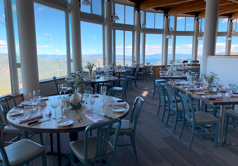 High Camp Terrace Room, one of Palisades Tahoe's wedding venue