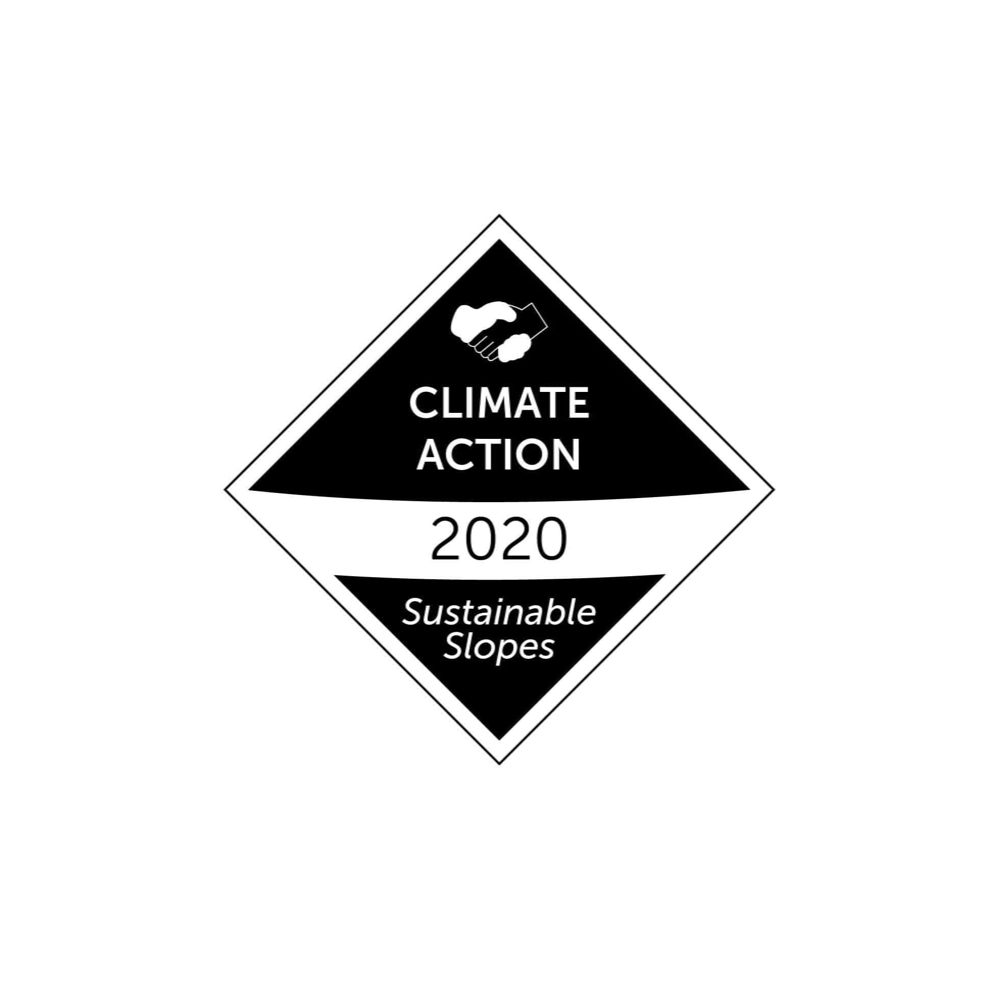 The Climate Action badge awarded to Palisades Tahoe by NSAA. 