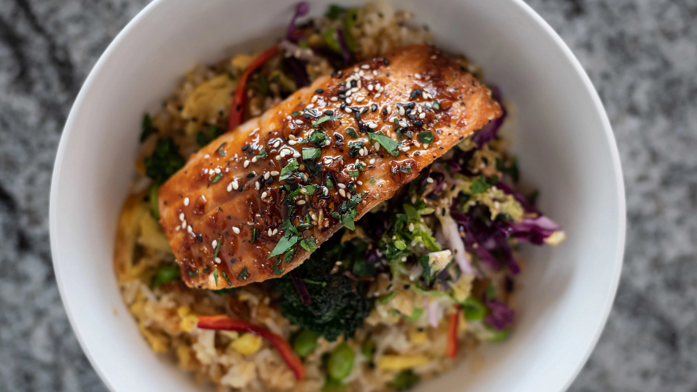 Salmon entre served at Palisades Tahoe's Granite Bistro