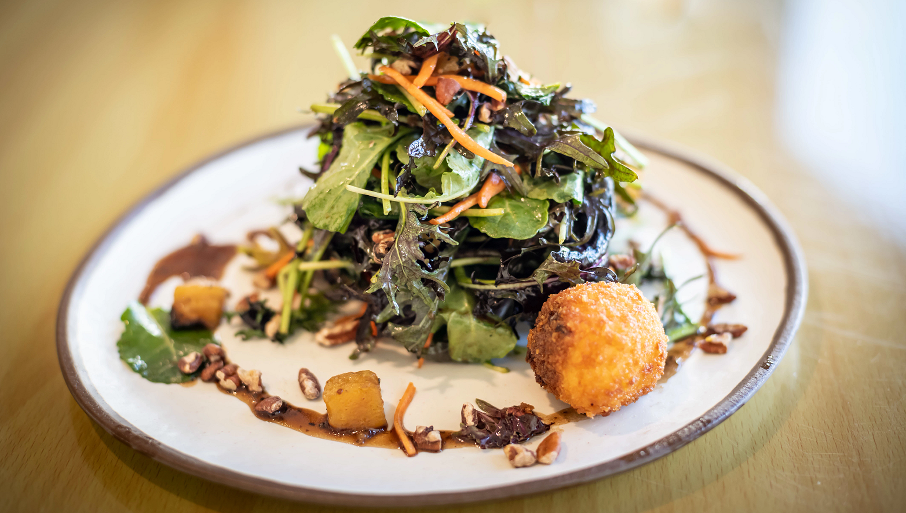 A kale salad is served at Last Chair Restaurant.
