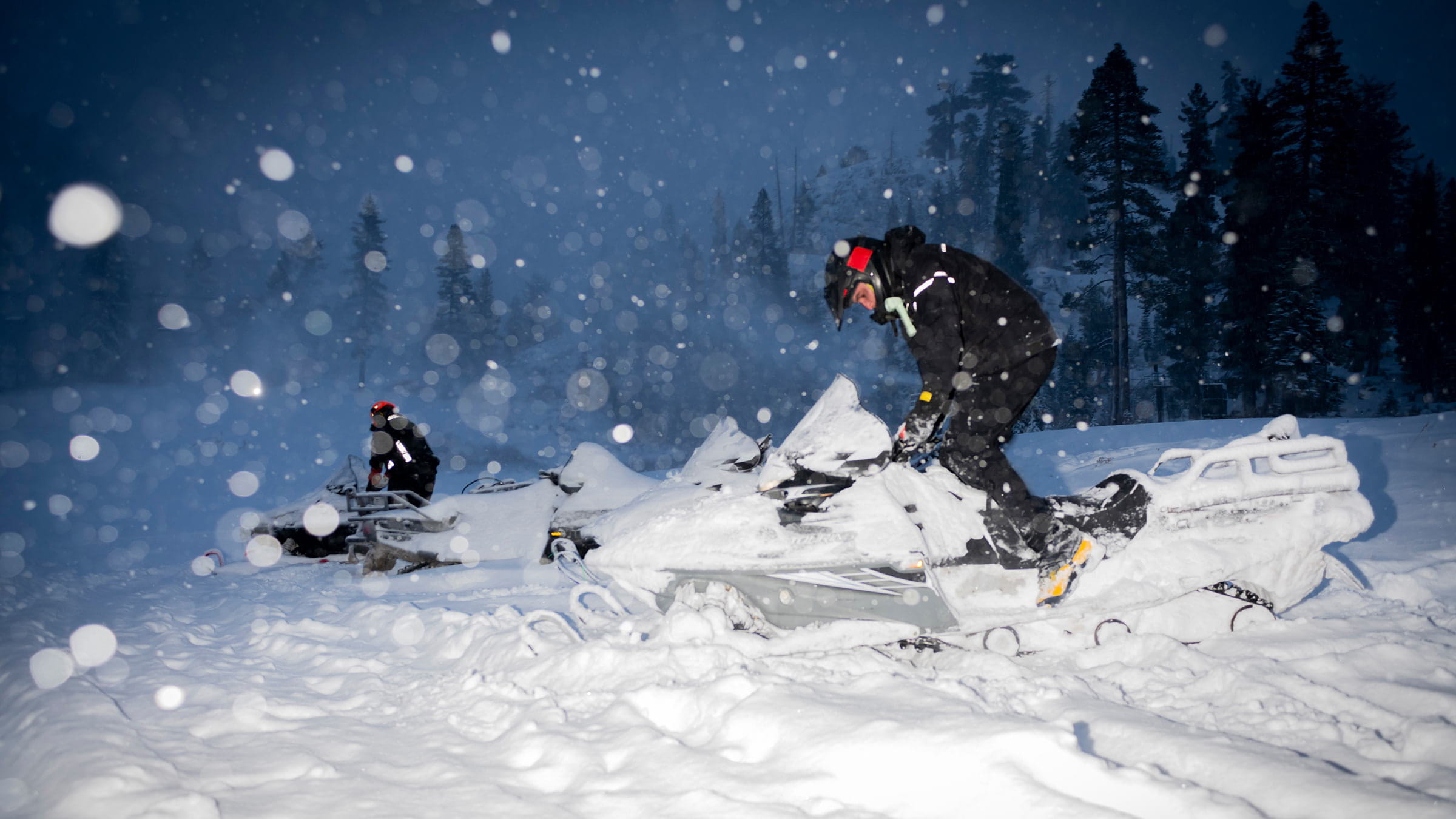 First storm of the season at Alpine Meadows on November 8, 2020