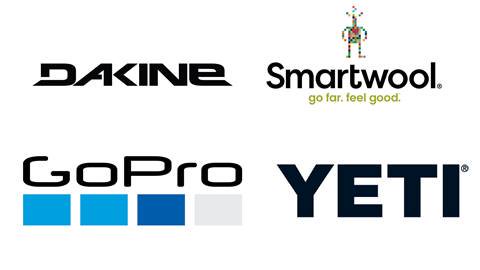 Sponsor logos: Dakine, Smartwool, GoPro and YETI