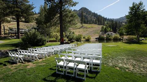 Cushing Pond wedding venue at Olympic Valley at Palisades Tahoe