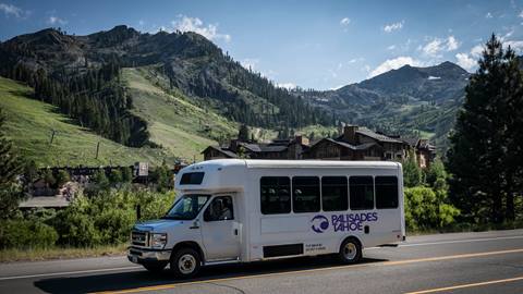 Shuttle Charter Bus available to book for transport to and from Palisades Tahoe