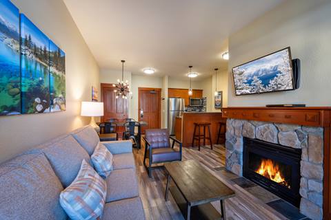 A lodging unit in The Village at Palisades Tahoe.