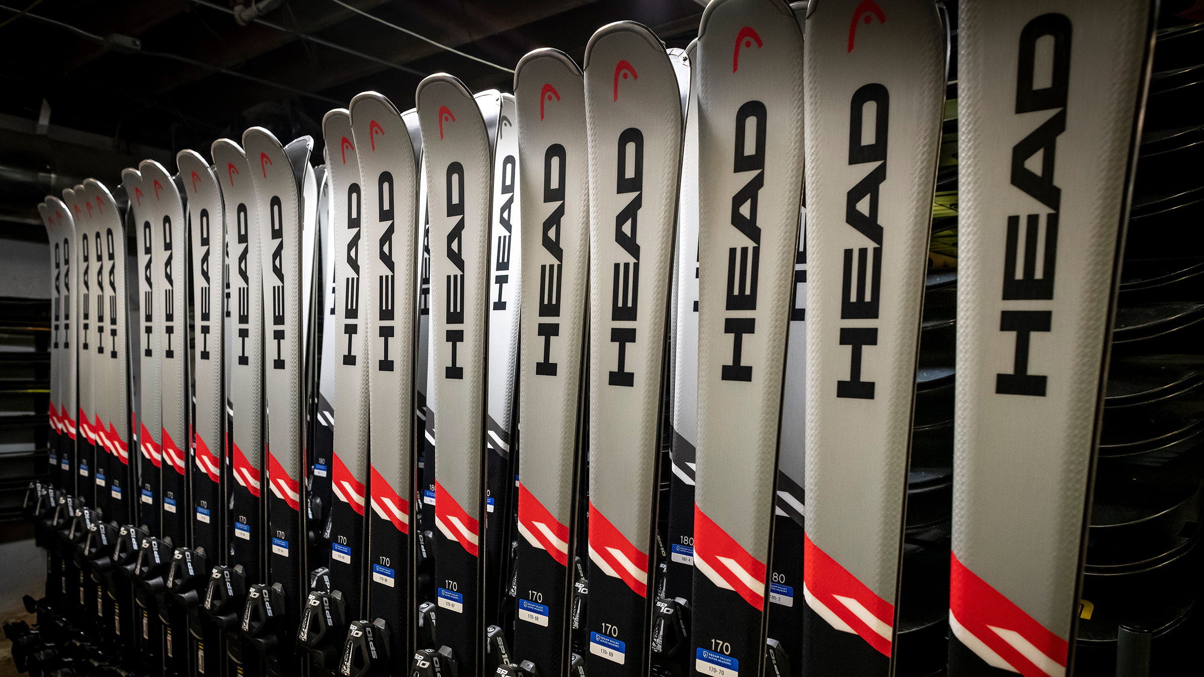 HEAD skis at the Palisades Tahoe Rental shop