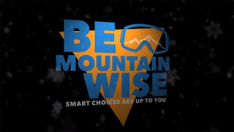 The logo for the Be Mountain Wise safety program