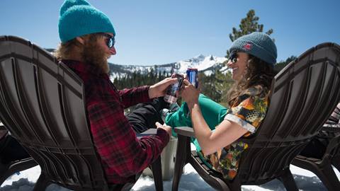 Ice Bar sping lifestyle shoot at Alpine Meadows