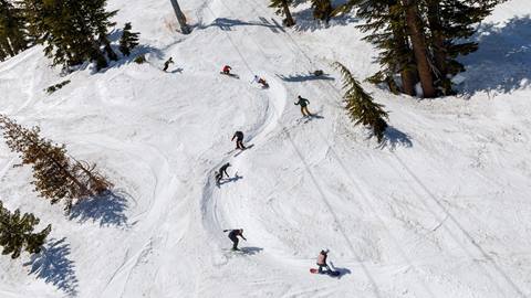 Shredding the wiggles at Squaw Valley the Spring skiing Capital