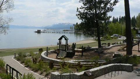 Commons Beach in Tahoe City