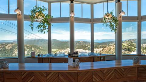 High Camp Wedding Interior Bar Venue at Squaw Valley Alpine Meadows