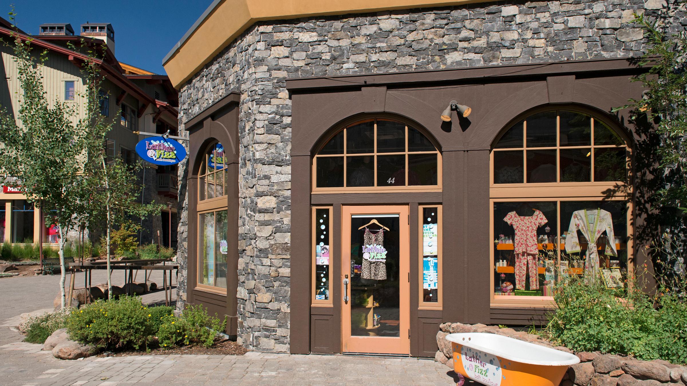 Lather and Fizz Bath boutique in the Village at Squaw Valley, Lake Tahoe