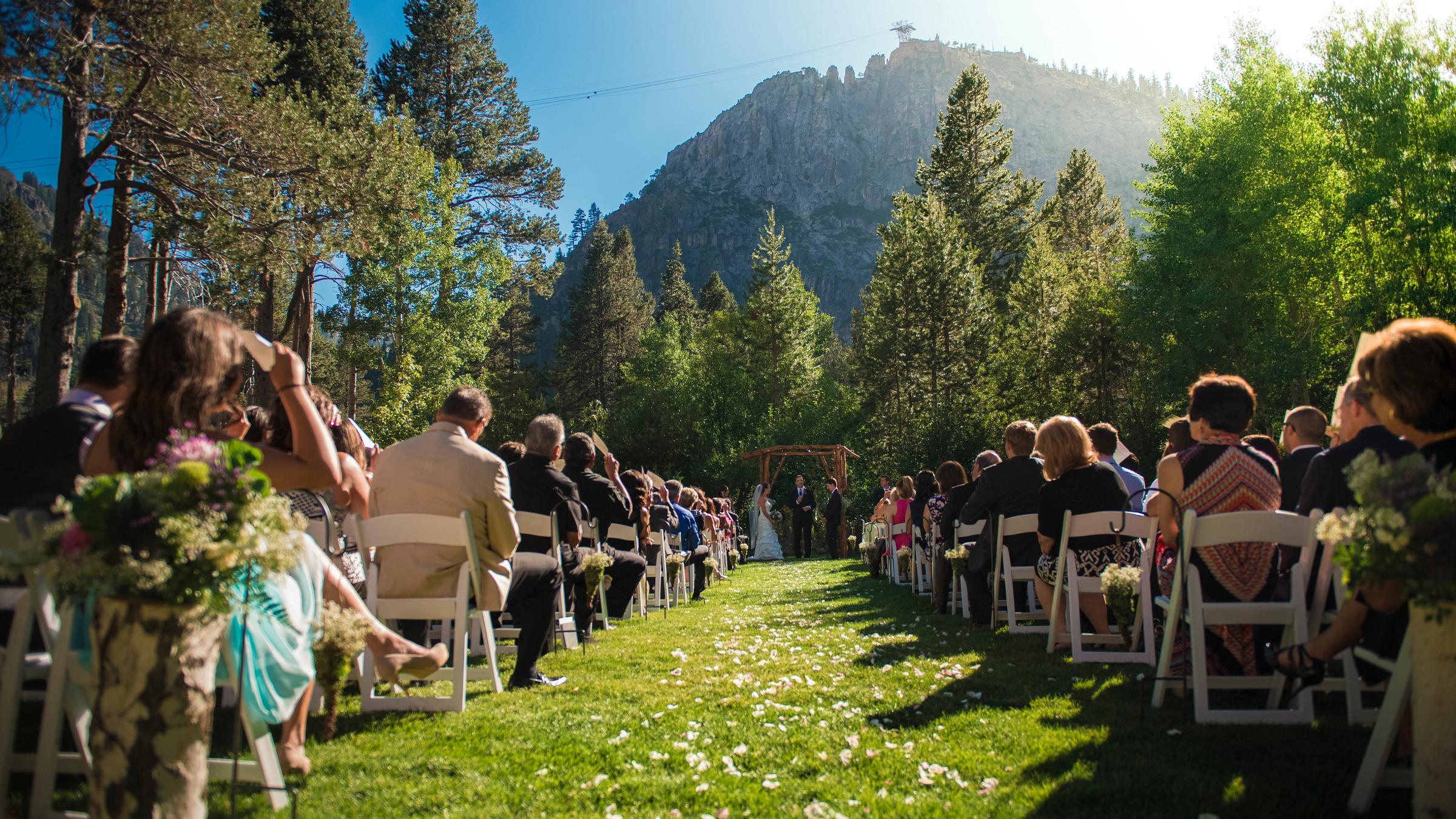 OVL Garden wedding ceremony at Squaw Valley