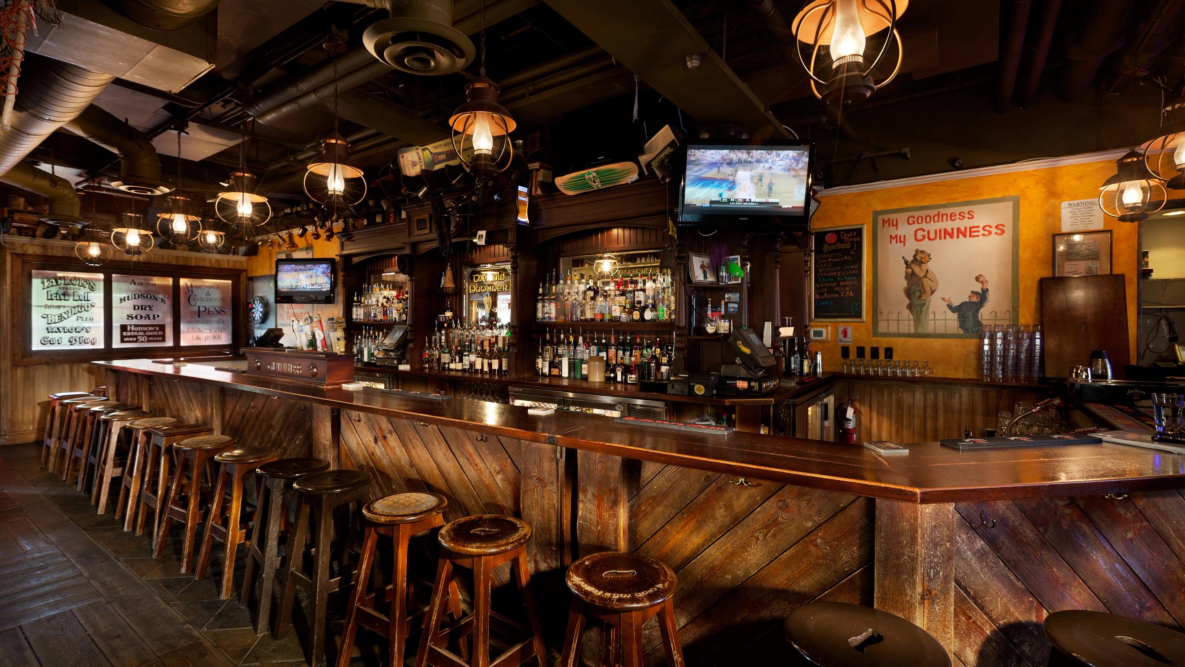 A view of the bar at Squaw Valley favorite The Auld Dubliner