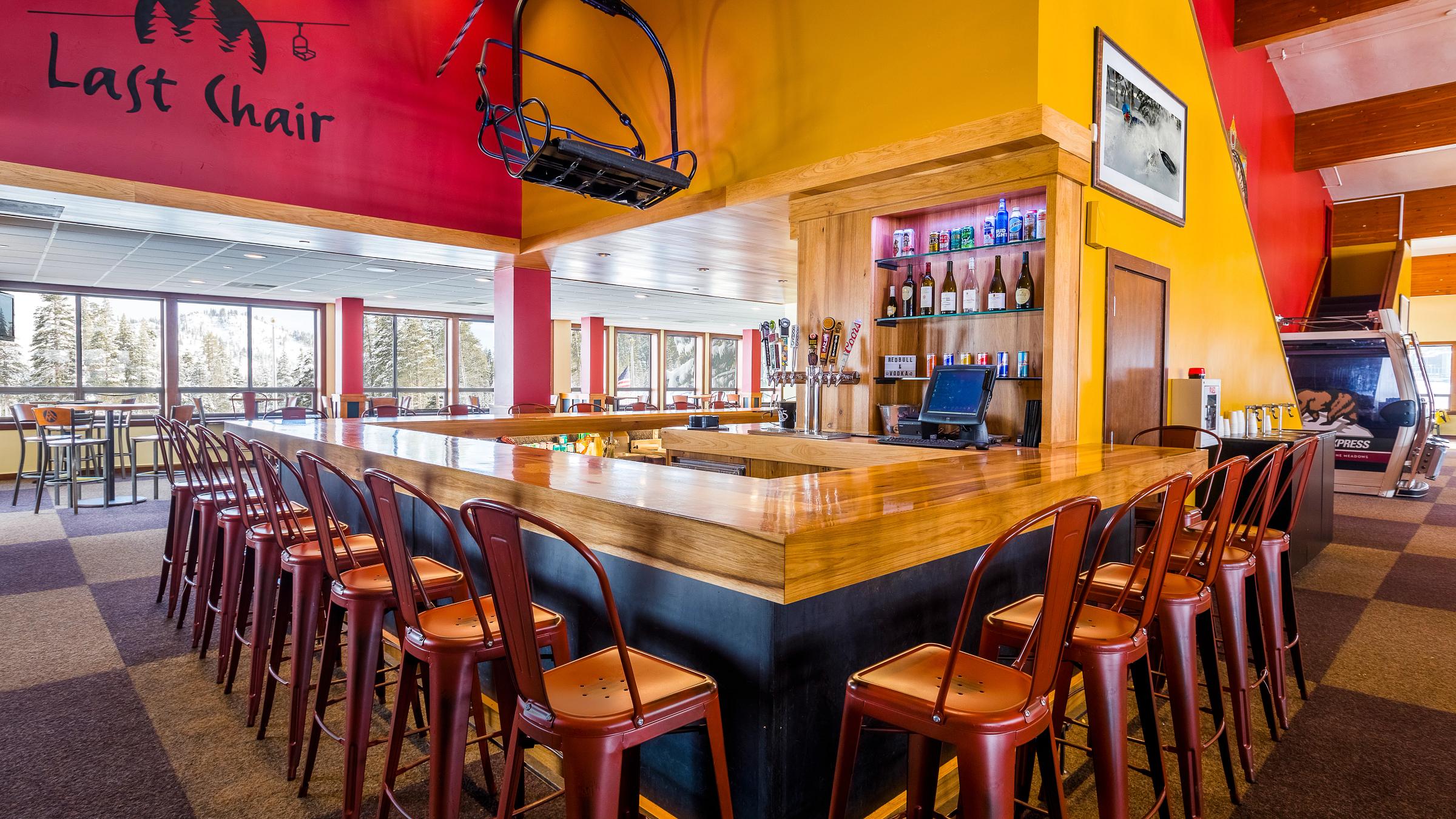 Interior of Last Chair Bar in the Alpine Meadows Lodge