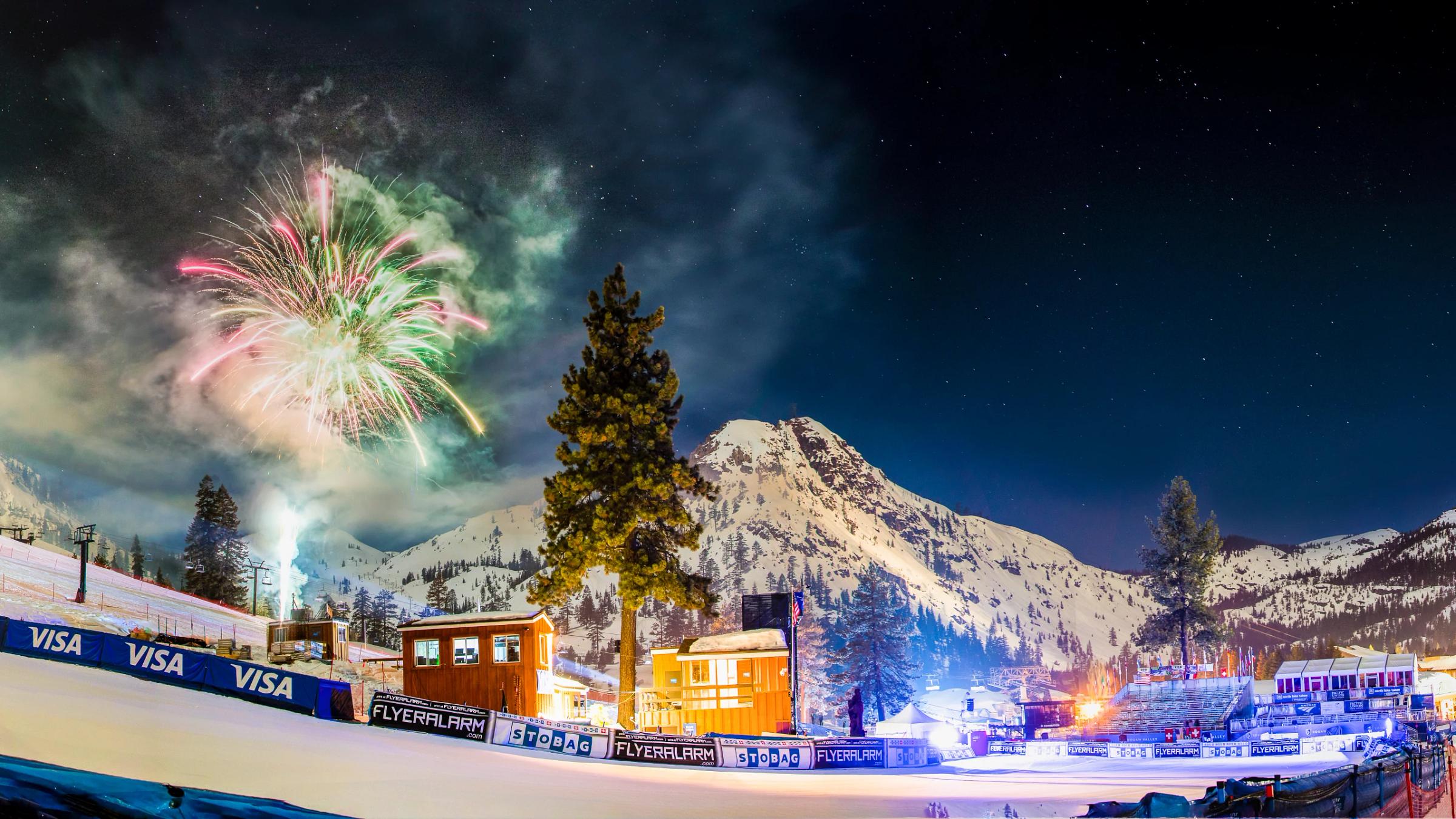 Fireworks Celebration during the Women's World Cup at Squaw Valley Alpine Meadows