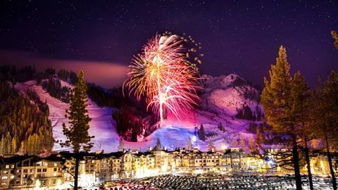 New Year's Eve Glowstick Parade & Fireworks at Squaw Valley