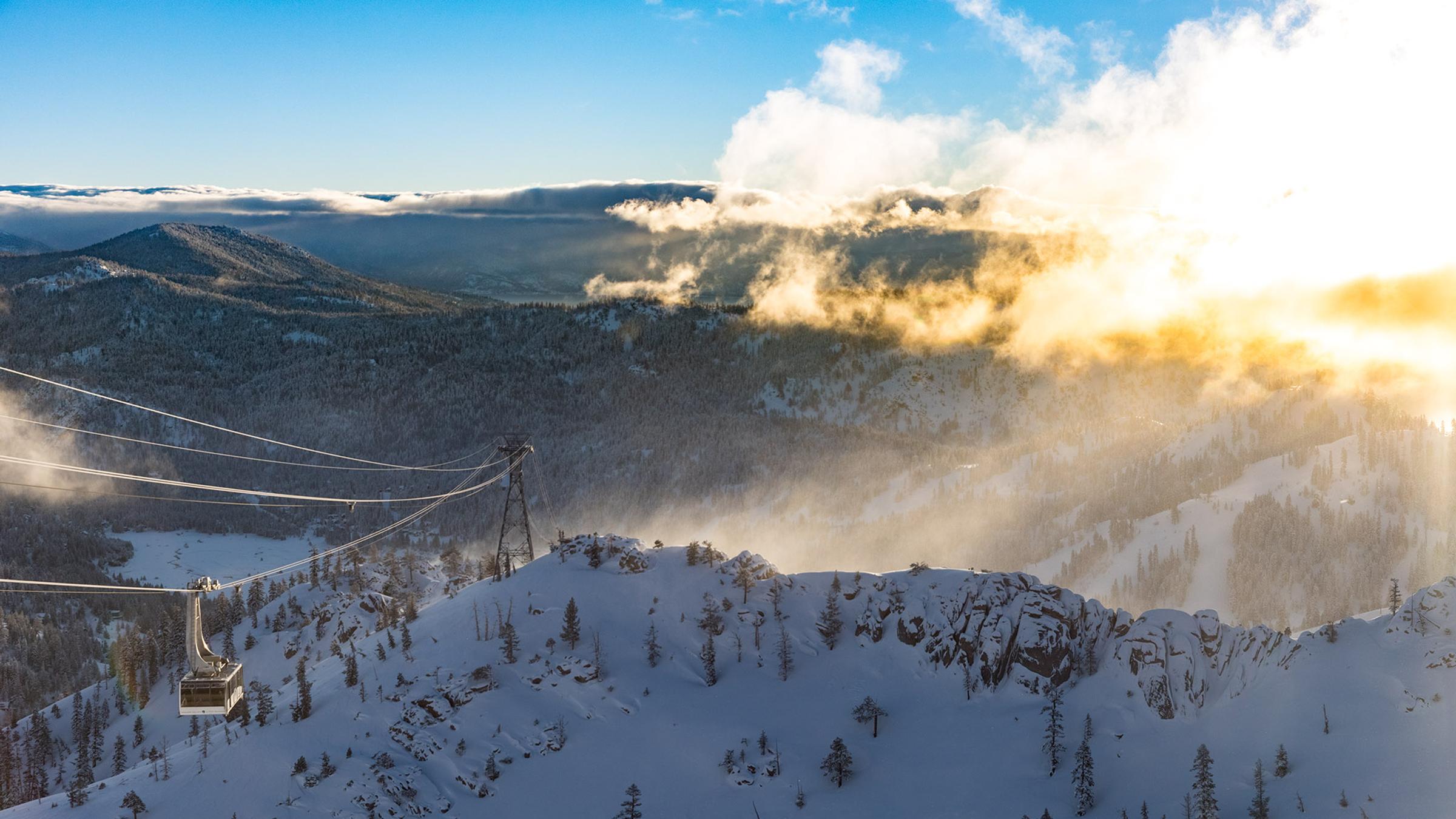 Squaw Valley scenic fof the Aerial Tram at Squaw Valley