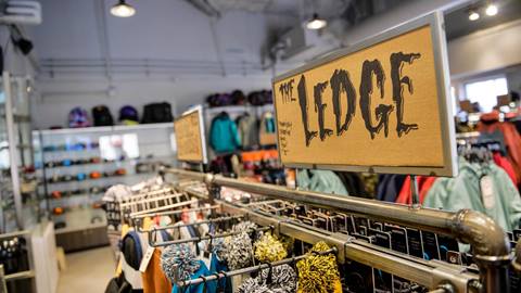 The Ledge Snowboard shop in the Village at Squaw Valley