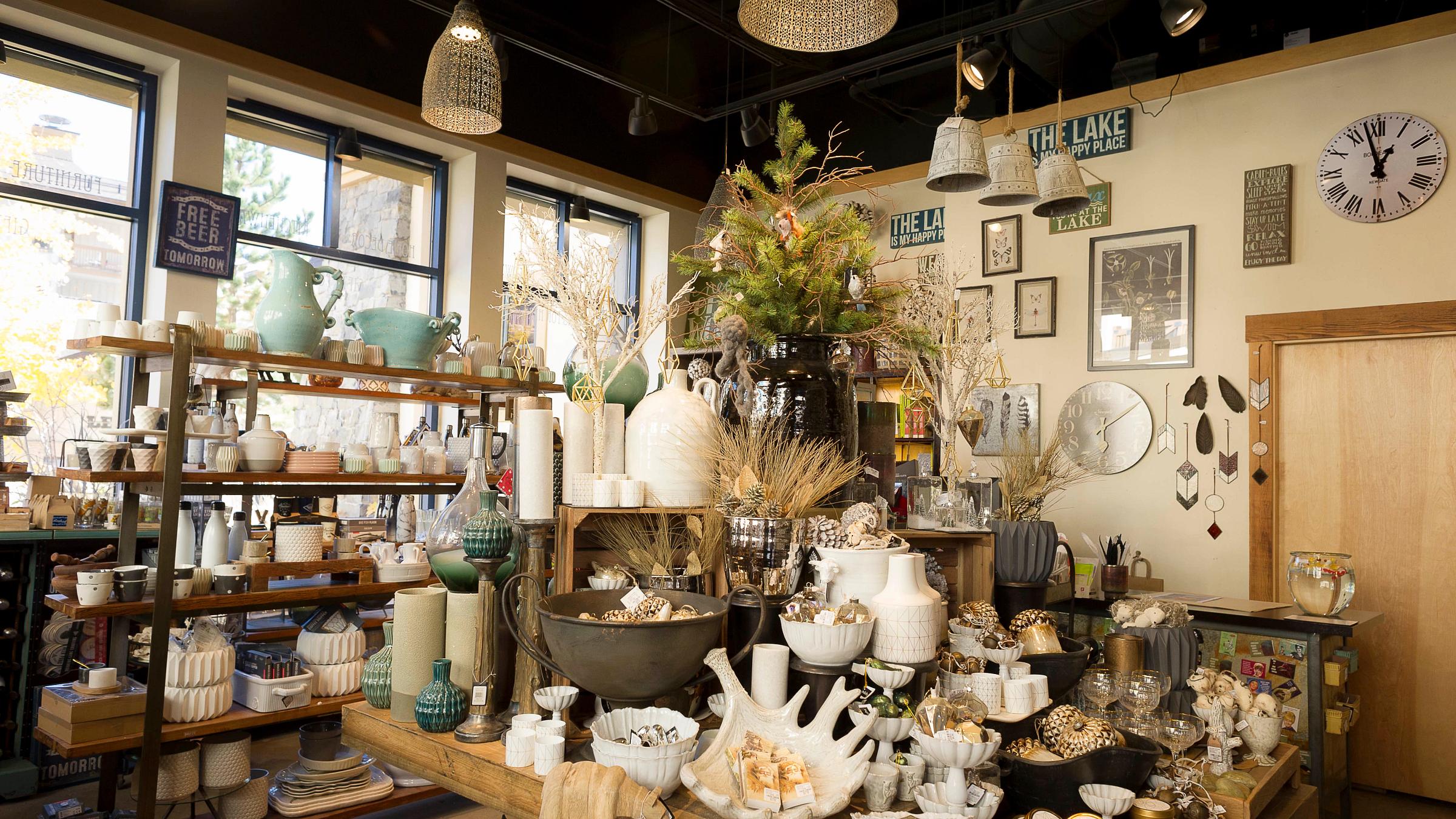 Spruced Gift & Home shop in The Village at Squaw Valley