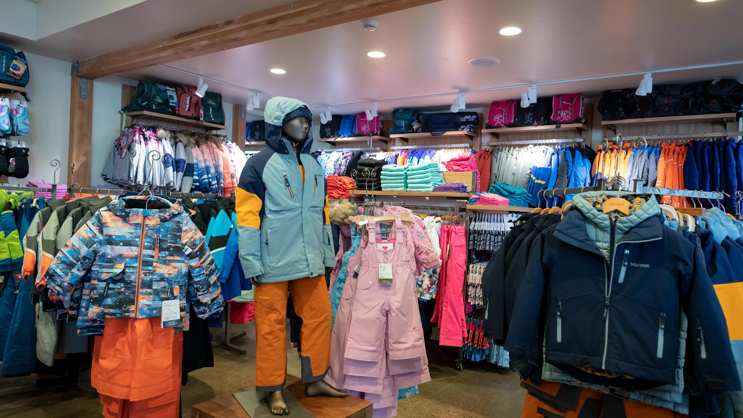 Kids Apparel at Parallel Mountain Sports at Squaw Valley