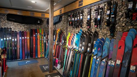 Parallel Sports skis and bindings at Parallel Mountain Sports at Squaw Valley