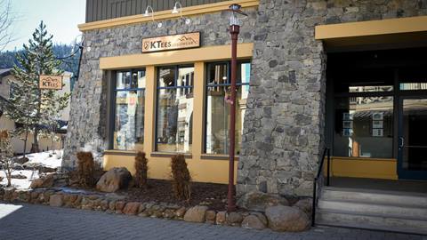 KTees Logo Shop exterior at The Village at Squaw Valley