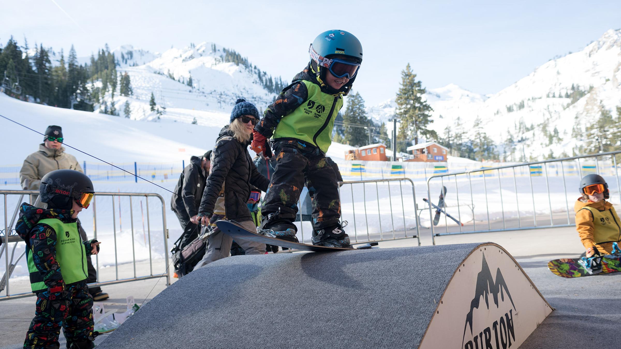 Child (Ages 34) Snowboard Group Lesson in Lake Tahoe Palisades Tahoe