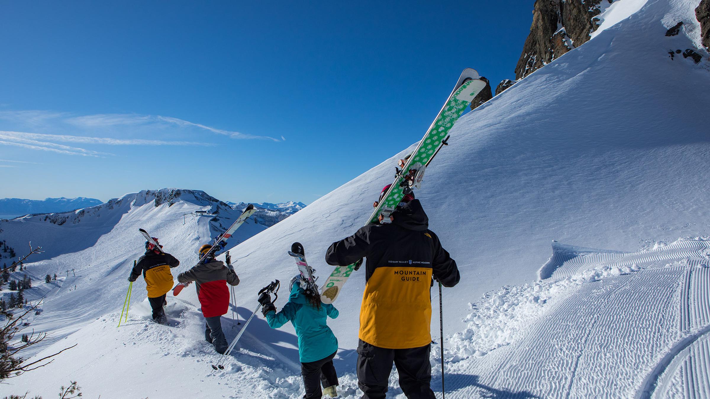 North Face mountain guides at Squaw Valley