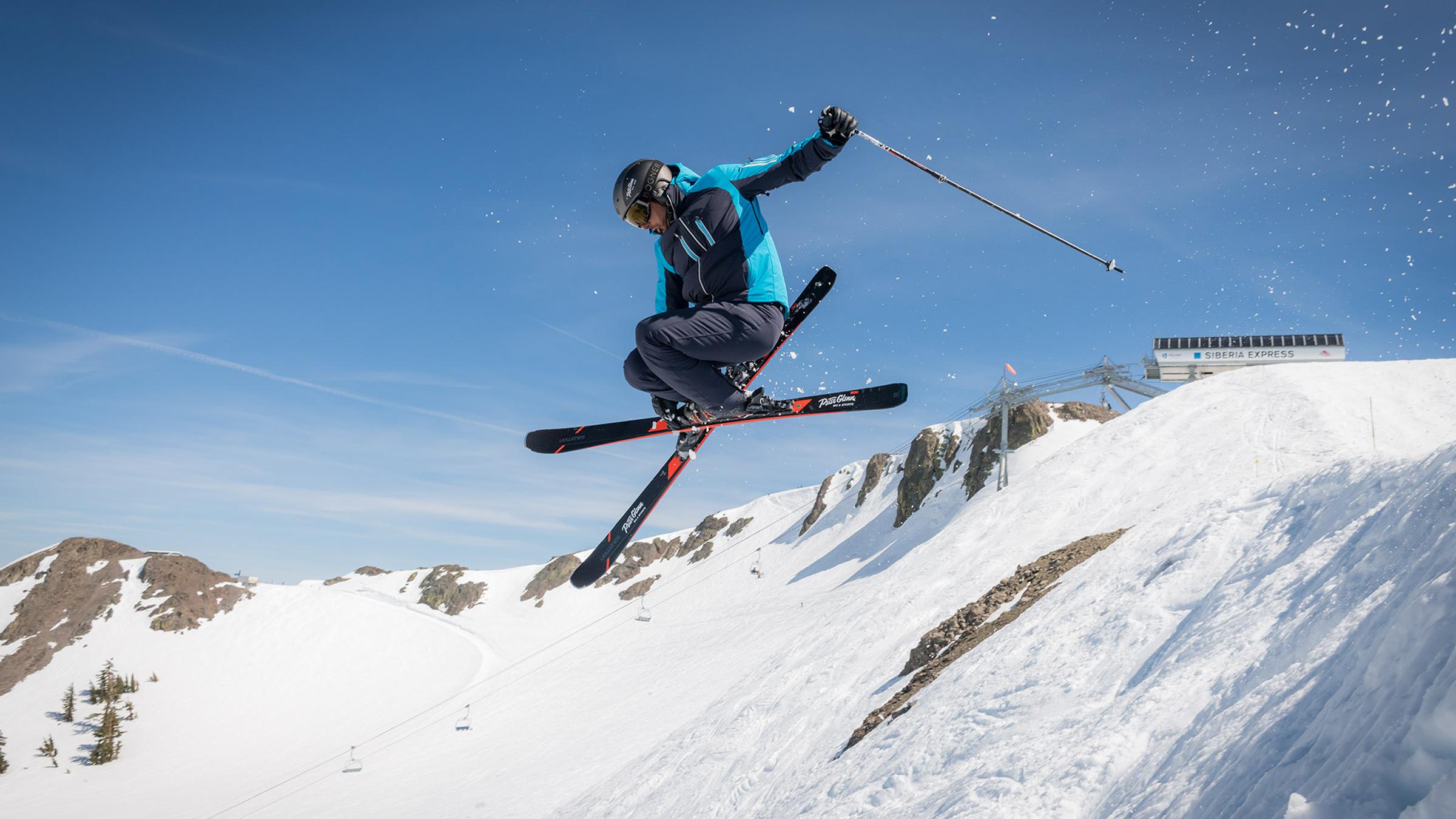 Jonny Moseley airing it out off Siberia ridge
